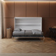 Murphy bed 140x200 horizontal (M2 55cm depth) White/Wild Oak