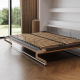 Murphy bed 140x200 horizontal (M2 55cm depth) White/Wild Oak
