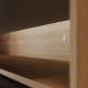 Murphy bed SMARTBett 140x200 Horizontal(M2 55cm depth) Kaiserberg  Oak /Pearl Grey incl. lighting without upholstery frame