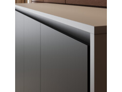 Murphy bed SMARTBett  140x200 Horizontal (M2 55cm depth) Pearl Grey/Anthracite without upholstered frame without lighting
