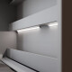 Schrankbett SMARTBett  140x200 Horizontal (M2 55cm Tiefe) Perlgrau/Kaiser Eiche