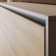 Schrankbett SMARTBett  140x200 Horizontal (M2 55cm Tiefe) Perlgrau/Kaiser Eiche
