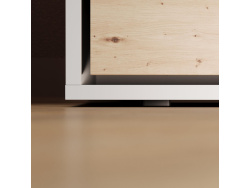 Murphy bed SMARTBett  140x200 Horizontal (M2 55cm depth) Pearl Grey/Wild Oak