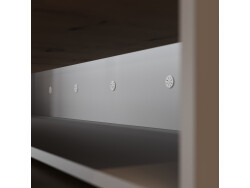 Murphy bed SMARTBett  140x200 Horizontal (M2 55cm depth) Pearl Grey/Wild Oak Upholstered frame without lighting