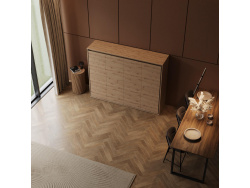 Murphy bed SMARTBett 140x200 Horizontal(M2 55cm depth) Wild Oak