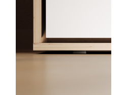 Murphy bed SMARTBett 140x200 Horizontal(M2 55cm depth) Wild Oak/White