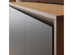 Murphy bed SMARTBett 140x200 Horizontal(M2 55cm depth) Wild Oak/Anthracite incl. lighting without upholstery frame