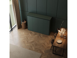Murphy bed SMARTBett 140x200 Horizontal(M2 55cm depth) Rock green