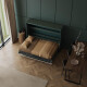 Murphy bed SMARTBett 140x200 Horizontal(M2 55cm depth) Rock green