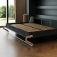 Murphy bed SMARTBett 140x200 Horizontal(M2 55cm depth) Rock green without lighting with upholstered frame