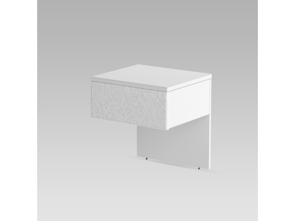 SMARTBett bedside table Classic white / wild oak