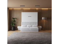 SMARTBett HANGING NIGHTSTAND.( 40cm depth) White / White Fabric.