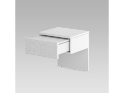 SMARTBett HANGING NIGHTSTAND.( 40cm depth) White / White Fabric.