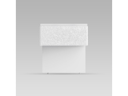 SMARTBett HANGING NIGHTSTAND.( 40cm depth) White / White Fabric.