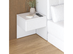 SMARTBett HANGING NIGHTSTAND.( 40cm depth) White / White Fabric.