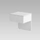 SMARTBett bedside table Classic white / wild oak