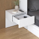 SMARTBett HANGING NIGHTSTAND.( 40cm depth) White / White Fabric.