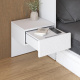 SMARTBett HANGING NIGHTSTAND.( 40cm depth) White / White Fabric.