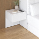 SMARTBett HANGING NIGHTSTAND.( 40cm depth) White / White Fabric.