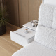SMARTBett HANGING NIGHTSTAND.( 40cm depth) White / White Fabric.