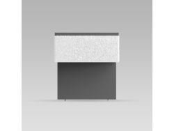 SMARTBett HANGING NIGHTSTAND.( 40cm depth) Anthracite / White Fabric.