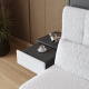 SMARTBett HANGING NIGHTSTAND.( 40cm depth) Anthracite / White Fabric.