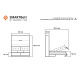 Murphy bed with Sofa M1 180x200 vertical Anthracite incl. SOFA Anthracite without armrests