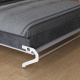 Schrankbett M1(40 cm Tiefe) 140x200 Vertikal Weiss/Weiss