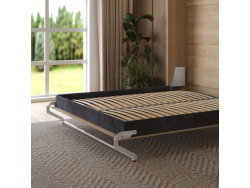 Schrankbett M1(40 cm Tiefe) 140x200 Vertikal Kaiserberg Eiche