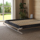 Schrankbett M1(40 cm Tiefe) 140x200 Vertikal Kaiserberg Eiche mit Polsterrahmen 140x200cm