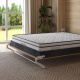 Schrankbett M1(40 cm Tiefe) 140x200 Vertikal Kaiserberg Eiche mit Polsterrahmen 140x200cm