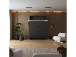 Schrankbett M1(40 cm Tiefe) 140x200 Vertikal Anthrazit