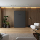 Murphy bed M1(40 cm depth) 140x200 Vertical Anthracite  with upholstered frame 140x200cm