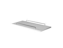 Sofa tray for armrest 26 cm pearl gray