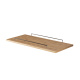 Sofatablett zur Armlehne 26 cm Wildeiche