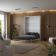 Murphy bed M1(40 cm depth) 140x200 Vertical White/Kaiserberg Oak