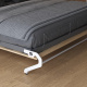 Schrankbett M1(40 cm Tiefe) 140x200 Vertikal Anthrazit/Kaiserberg Eiche