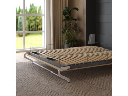 Schrankbett M1(40 cm Tiefe) 140x200 Vertikal Anthrazit/Kaiserberg Eiche Ohne Polsterrahmen 140x200cm