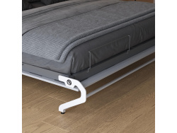Schrankbett M1(40 cm Tiefe) 140x200 Vertikal Kaiserberg Eiche/ Perlgrau