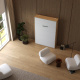 Murphy bed M1(40 cm depth) 140x200 Vertical Kaiserberg Oak / White Without upholstered frame 140x200cm
