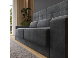 SMARTBett Schrankbett M1 140x200 Vertikal Anthrazit mit Sofa Anthrazit