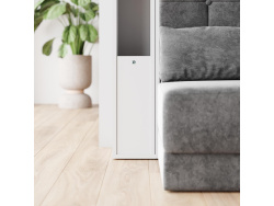 SMARTBett narrow standing shelf M1 (width 23 cm) LED lighting White