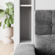 SMARTBett narrow standing shelf M1 (width 23 cm) LED lighting White