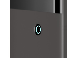 SMARTBett narrow standing shelf M1 (width 23 cm) LED lighting Pearl grey