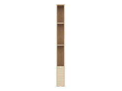 SMARTBett narrow standing shelf M1 (width 23 cm) LED lighting Kaiserberg Oak