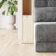 SMARTBett narrow standing shelf M1 (width 23 cm) LED lighting Kaiserberg Oak