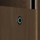 SMARTBett narrow standing shelf M1 (width 23 cm) LED lighting Kaiserberg Oak