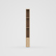 SMARTBett narrow standing shelf M1 (width 23 cm) LED lighting Wild Oak