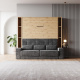 SMARTBett narrow standing shelf M1 (width 23 cm) LED lighting Wild Oak
