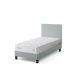 Polsterbett Einzelbett Doppelbett 100x200cm Hellbeige inkl. Matratze  für Hotel Gästezimmer Schlafzimmer